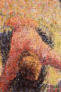 Detail of Pick  Apples Camille Pissarro